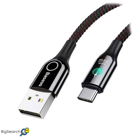 بهترین کابل تبدیل USB به USB-C باسئوس مدل C-Shaped با طول 1 متر