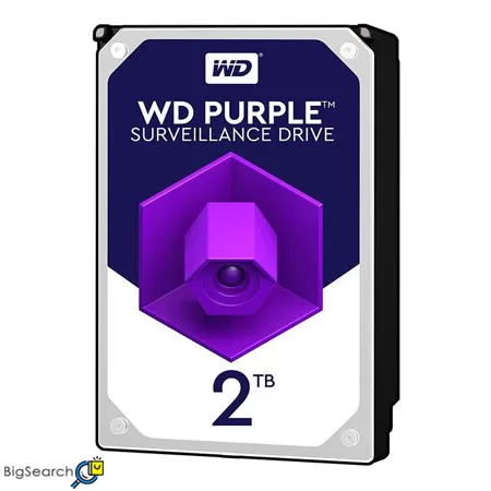 هارد اینترنال وسترن دیجیتال مدل Purple WD20PURZ ظرفیت 2 ترابایت