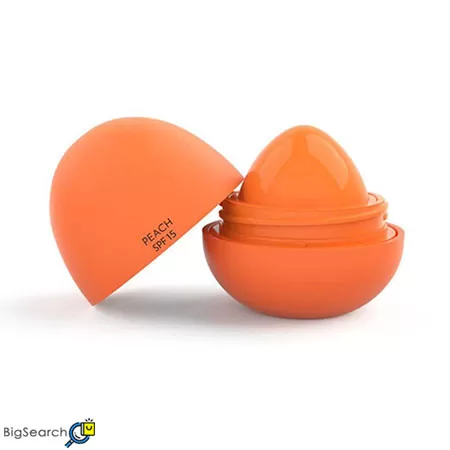 بالم لب گلدن رز مدل PEACH با عصاره هلو و ۱۵ SPF است