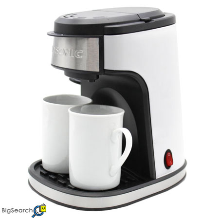 قهوه ساز گوسونیک مدل GCM-858 دارای چراغ نمایشگر و ۲ فنجان می باشد و فیلتر آن از نوع دائمی است