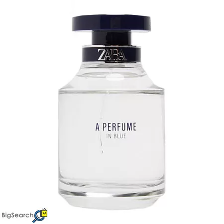 ادو پرفیوم زنانه زارا مدل A PERFUME IN BLUE با رایحه گرم و ساختار رایحه ادویه، گل و چای تولید شده است