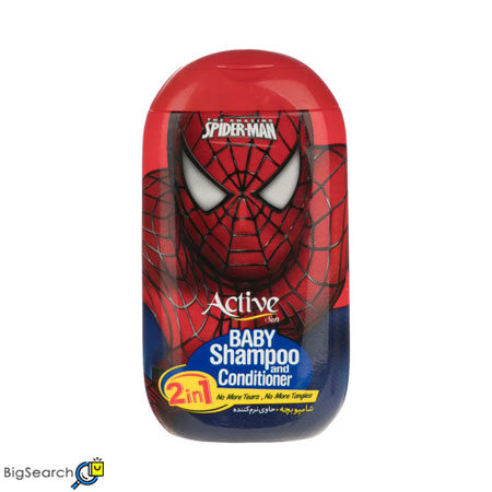 شامپو بچه اکتیو مدل Spider Man، مانع از وز شدن مو شده و از سوزش و اشک چشم جلوگیری می کند.