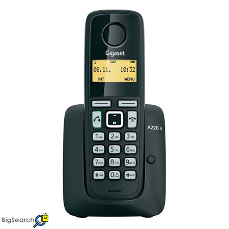 تلفن بی سیم گیگاست مدل A220A می‌تواند تا ۱۸ ساعت مکالمه را پشتیبانی کند.