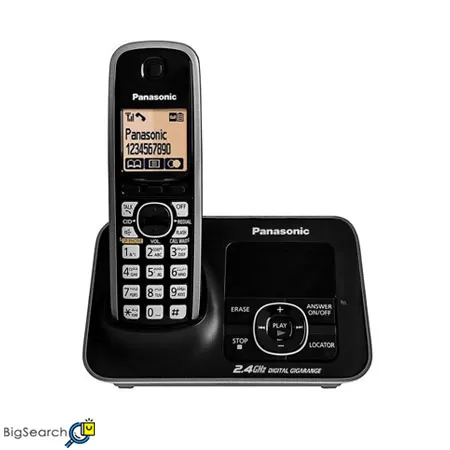 گوشی تلفن بی سیم پاناسونیک مدل KX-TG3721 با ۱۸ دقیقه حافظه برای منشی تلفن