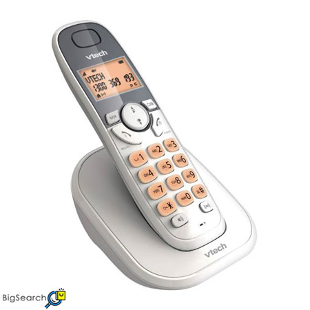 تلفن بی سیم وی تک مدل ES1001 مجهز به سیستم کاهش مصرف انرژی ECO و دارای ۵ نوع زنگ ملودی و ۵ زنگ معمولی می باشد