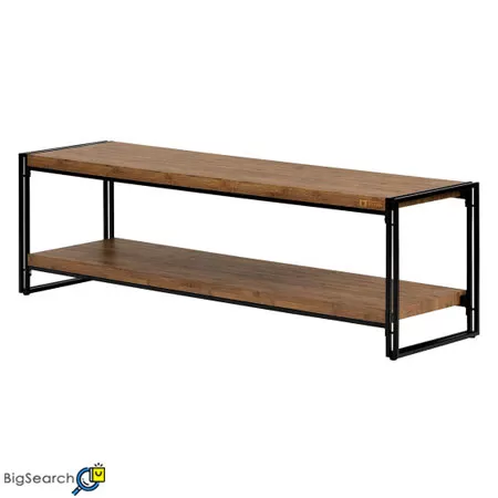 میز تلویزیون دیزوم مدل iou63 با طراحی زیبا و تلفیقی از چوب و فلز ساخته شده است.