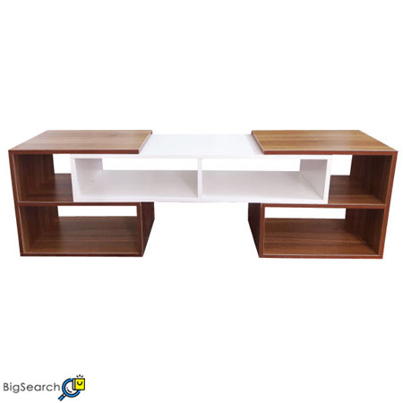 میز TV اوشن تجارت مدل Atlantic توسط چوب ملامینه درجه یک تولید شده است. همچنین از ۳ تکه متحرک با قابلیت تنظیم سایز، جهت و موقعیت بهره می‌برد.