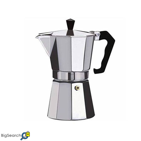 قهوه جوش و اسپرسو ساز دستی مدل 6 Cup از جنس استیل ساخته شده و یکی از بهترین قهوه جوش های بازار است