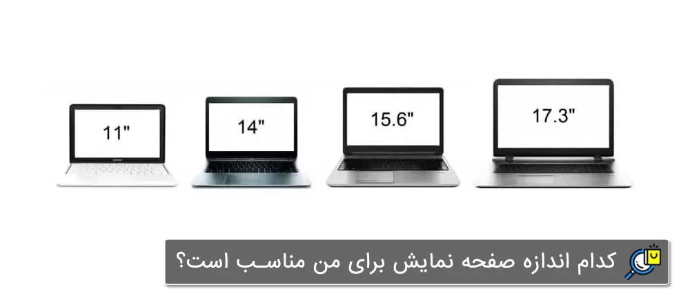 راهنمای انتخاب سایز و اندازه صفحه نمایش لپ تاپ