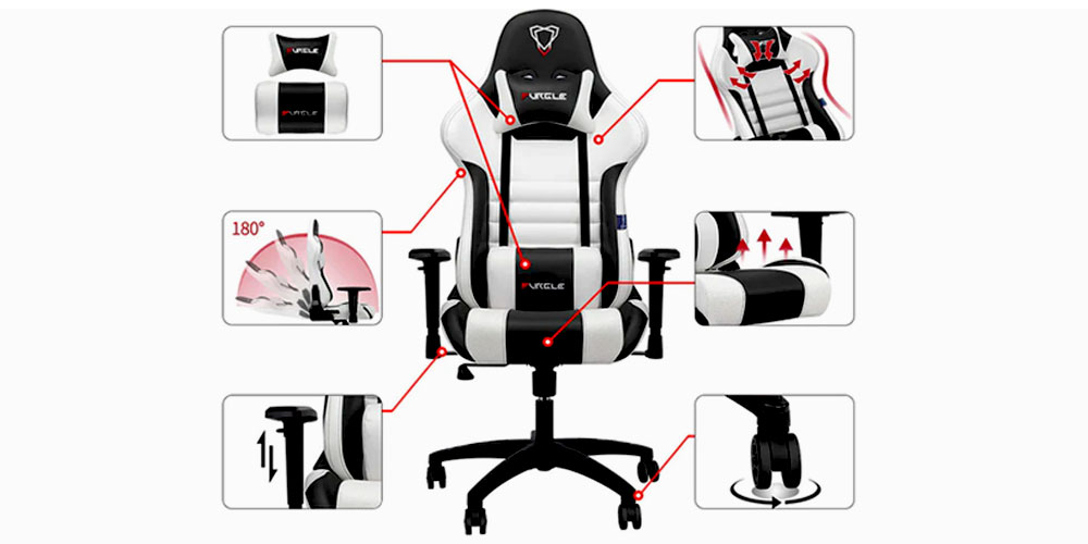 طراحی ارگونومیک صندلی گیمینگ