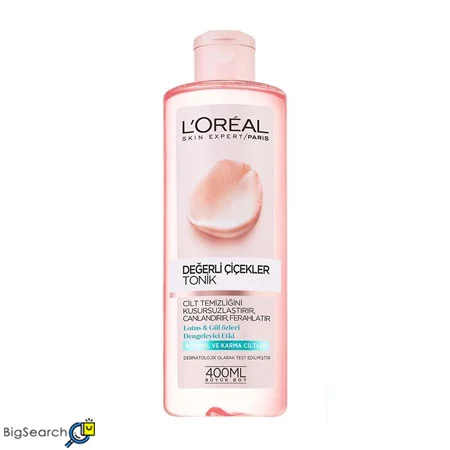 تونر پاک کننده صورت لورآل (L'Oréal) مناسب پوست چرب، خشک و مختلط
