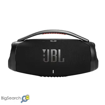 اسپیکر ضدآب و قابل حمل JBL Boombox 3 با باتری قدرتمند، مناسب فضای باز و خانه با صدای عمیق و قوی