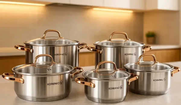بهترین مدل‌های قابلمه استیل کرکماز (korkmaz) در بازار ایران؛ بررسی ۹ سرویس ساخت ترکیه