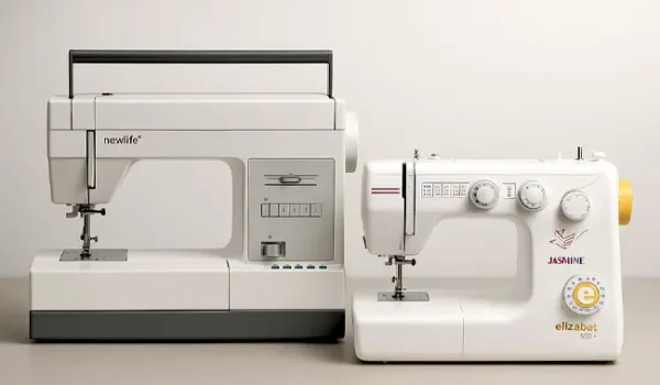 نمای استودیویی چند مدل چرخ خیاطی کاچیران در کنار هم برای مقایسه بهترین گزینه‌ها