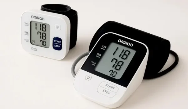 نمایی از دو فشارسنج دیجیتال برند امرون omron جهت انتخاب بهترین مدل فشارسنج دیجیتالی این شرکت