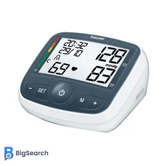 فشارسنج دیجیتال بازویی بیورر مدل BM40 با ردهبندی WHO و صفحه نمایش بزرگ