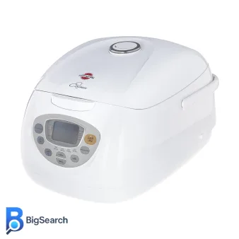 پلوپز پارس خزر مدل DMC-101P، بدنه پلیمری سفید با ظرفیت یک لیتر، مناسب برای خانوادههای چهار نفره