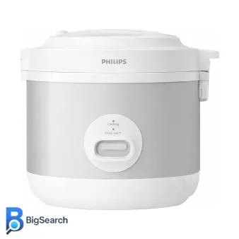 پلوپز فیلیپس مدل HD3008، با ظرفیت ۱۰ نفره و اهرم مکانیکی تکحالته، مناسب برای استفاده روزمره خانواده