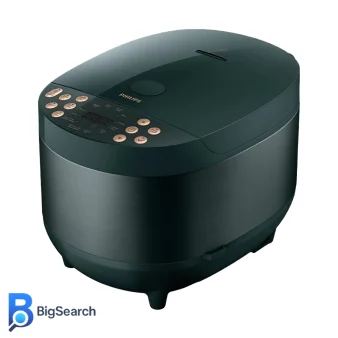 پلوپز فیلیپس مدل HD4518، دیگ داخلی ۱.۸ لیتری با روکش ششلایه، مناسب برای خانوادههای پرجمعیت