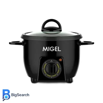 پلوپز میگل مدل GRC 135، با دیگ تفلون ۱.۵ لیتری و درب پیرکس، مناسب برای استفاده دانشجویی و مسافرتی