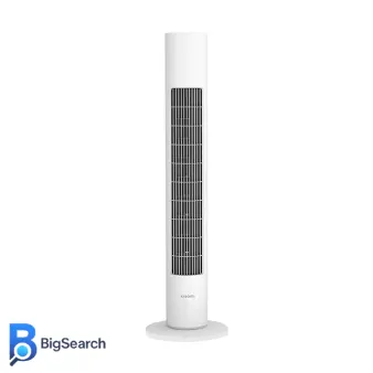 پنکه ایستاده شیائومی مدل Smart Tower Fan 2، با طراحی بدون پره و بدنه باریک ABS، مناسب برای خانوادههای دارای کودک